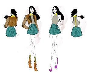 a型裙子款式图 女装设计 服装设计 服装设计网手机版 触屏版